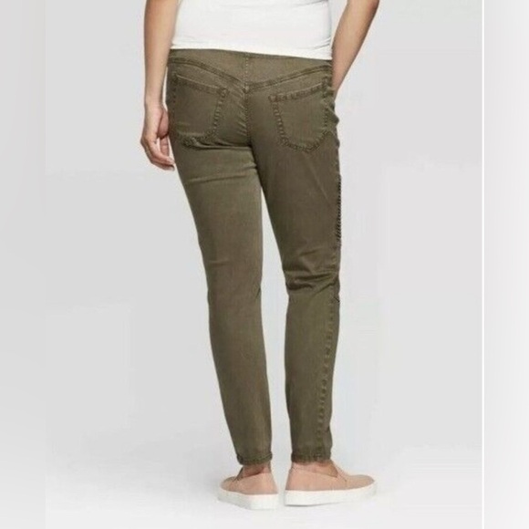 NWT Ingrid & Isabel Maternity Crossover Panel Utility Pant Jeggings Size 12‎ - Picture 3 of 8